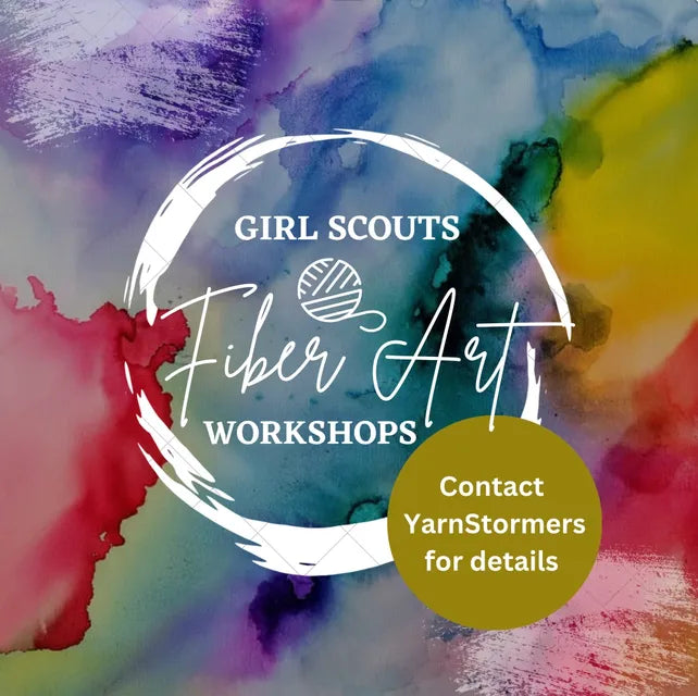 girl scout fiber art workshop